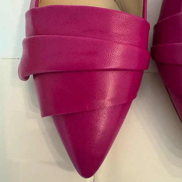 NWT. Casadei Fuchsia Women's Flats. Leather. Made in Italy. Size 6 - Picture 6 of 11